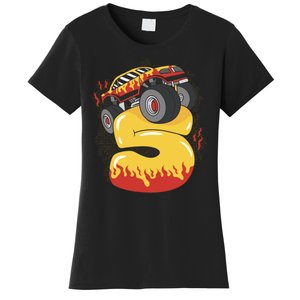 5th Birthday Monster Truck Women's T-Shirt