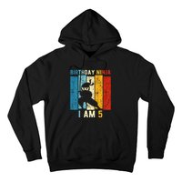 5th Birthday Ninja 5 Year Old Birthday Hoodie