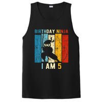 5th Birthday Ninja 5 Year Old Birthday PosiCharge Competitor Tank