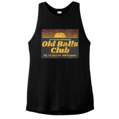 50th Birthday Old Balls Club 50 Years Of Awesome Ladies PosiCharge Tri-Blend Wicking Tank