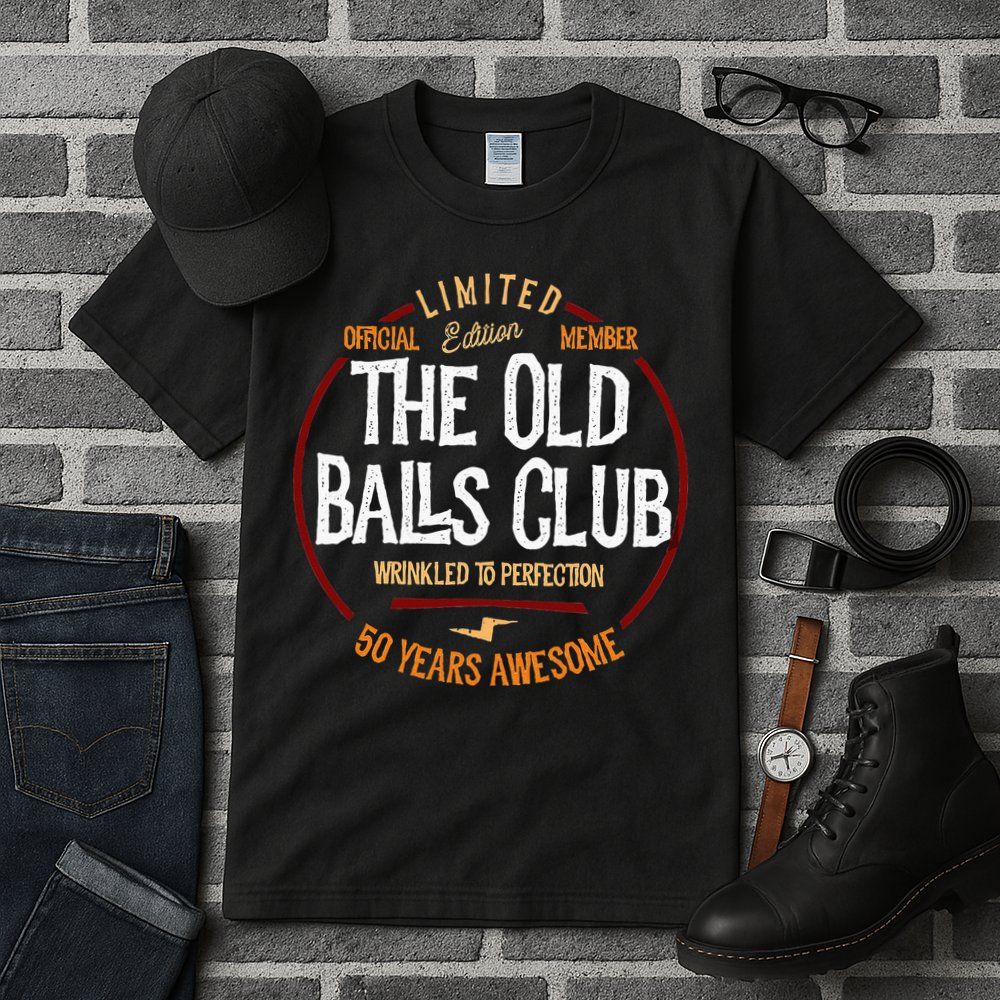 50th Birthday Old Ball Club 50 Years Awesome For Old Fart Tall T-Shirt