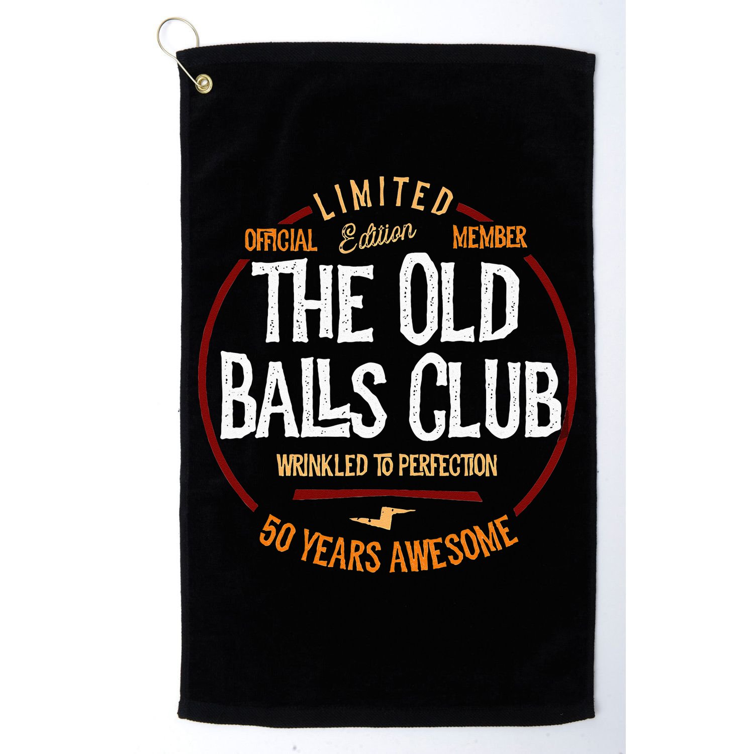 50th Birthday Old Ball Club 50 Years Awesome For Old Fart Golf Towel