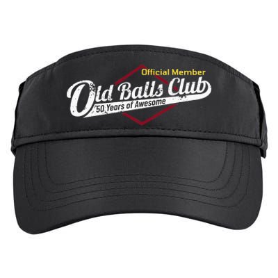 50th Birthday Old Balls Club 50 Years Of Awesome Adult Drive Performance Visor