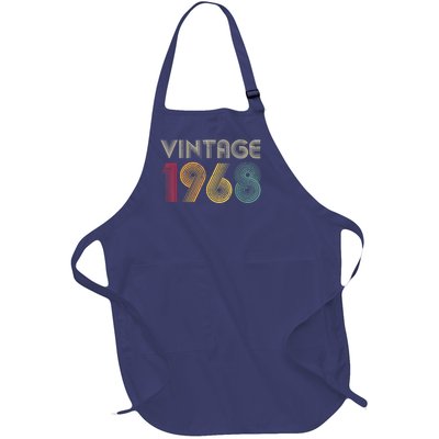 55th Birthday Present Gift 1968 Vintage  Wo 55 Years Old Full-Length Apron With Pockets