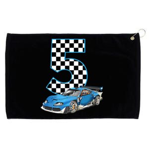 5th Birthday Racing Car 5 Year Old Gift Grommeted Golf Towel