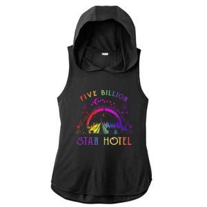 5 Billion Star Hotel Americas National Parks Camping Lovers Ladies PosiCharge Tri-Blend Wicking Draft Hoodie Tank