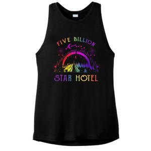 5 Billion Star Hotel Americas National Parks Camping Lovers Ladies PosiCharge Tri-Blend Wicking Tank