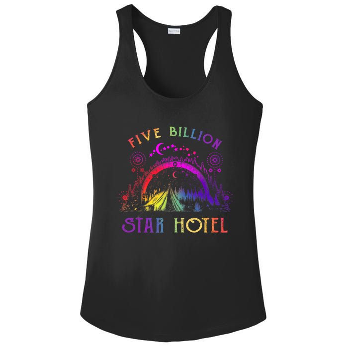 5 Billion Star Hotel Americas National Parks Camping Lovers Ladies PosiCharge Competitor Racerback Tank