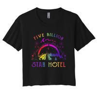 5 Billion Star Hotel Americas National Parks Camping Lovers Women's Crop Top Tee