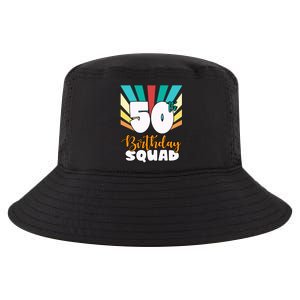 50th Birthday Squad 50 Years Old Cool Comfort Performance Bucket Hat