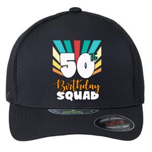 50th Birthday Squad 50 Years Old Flexfit Unipanel Trucker Cap