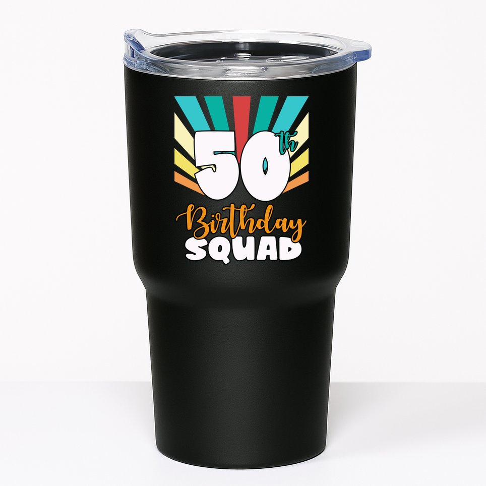 50th Birthday Squad 50 Years Old Tumbler