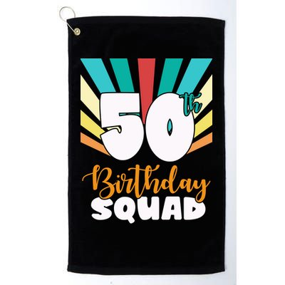 50th Birthday Squad 50 Years Old Golf Towel