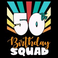 50th Birthday Squad 50 Years Old Wool Snapback Cap