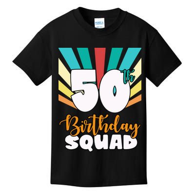 50th Birthday Squad 50 Years Old Kids T-Shirt