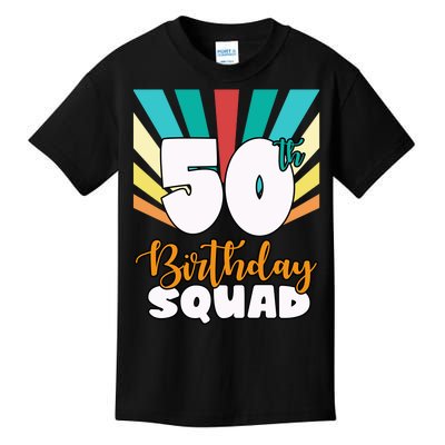 50th Birthday Squad 50 Years Old Kids T-Shirt