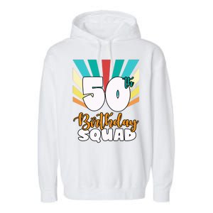 50th Birthday Squad 50 Years Old Garment-Dyed Fleece Hoodie