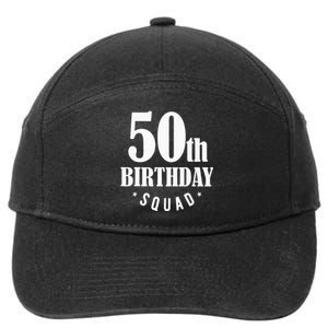 50th Birthday Squad 7-Panel Snapback Hat