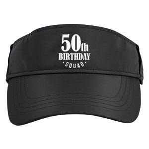 50th Birthday Squad Adult Drive Performance Visor