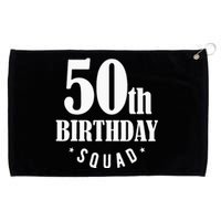 50th Birthday Squad Grommeted Golf Towel