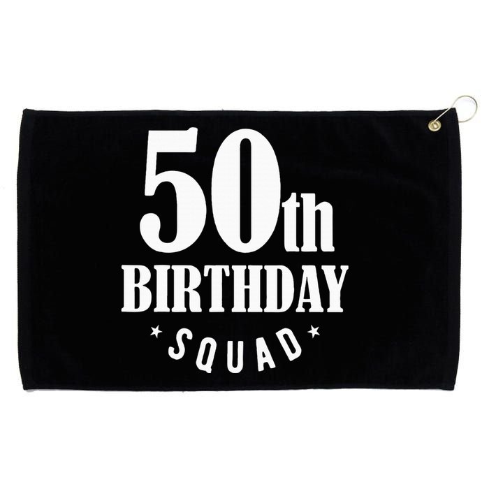 50th Birthday Squad Grommeted Golf Towel