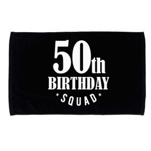 50th Birthday Squad Microfiber Hand Towel