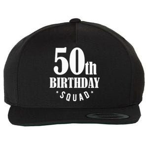 50th Birthday Squad Wool Snapback Cap