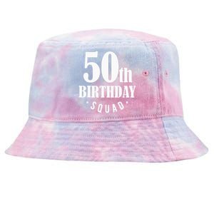 50th Birthday Squad Tie-Dyed Bucket Hat