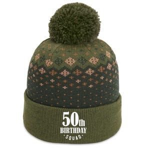 50th Birthday Squad The Baniff Cuffed Pom Beanie