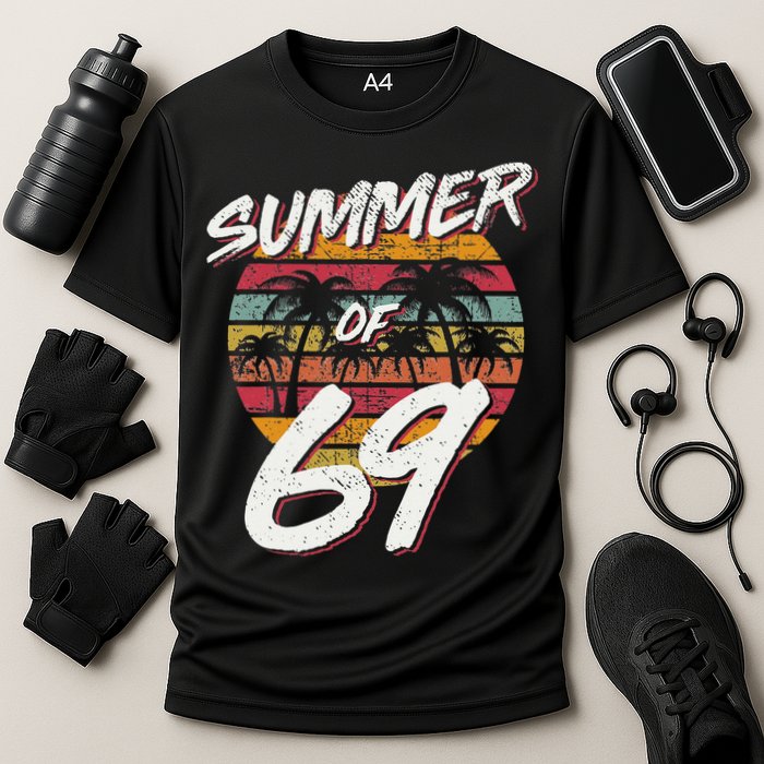 50th Birthday Summer of 69 Gift Mom Daddy Cooling Performance Crew T-Shirt