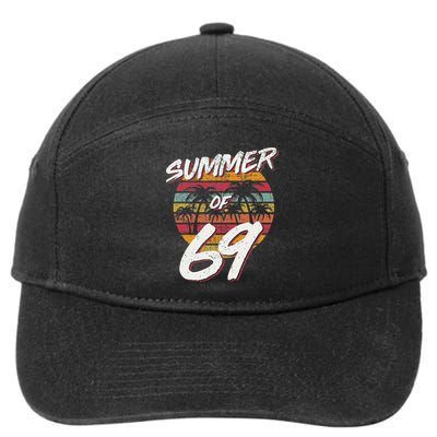 50th Birthday Summer of 69 Gift Mom Daddy 7-Panel Snapback Hat