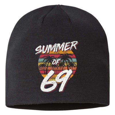 50th Birthday Summer of 69 Gift Mom Daddy Sustainable Beanie