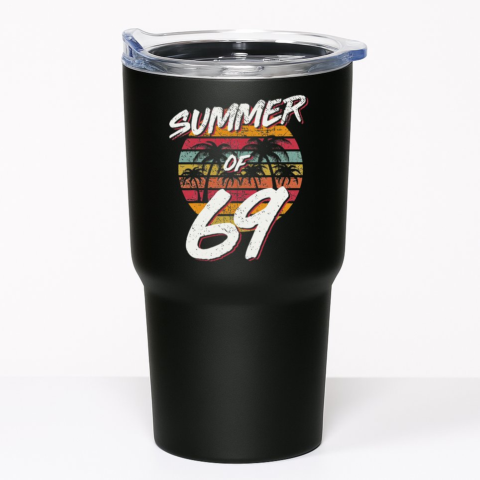 50th Birthday Summer of 69 Gift Mom Daddy Tumbler