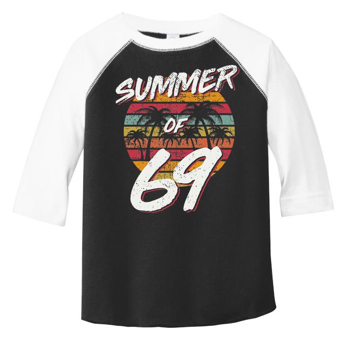 50th Birthday Summer of 69 Gift Mom Daddy Toddler Fine Jersey T-Shirt