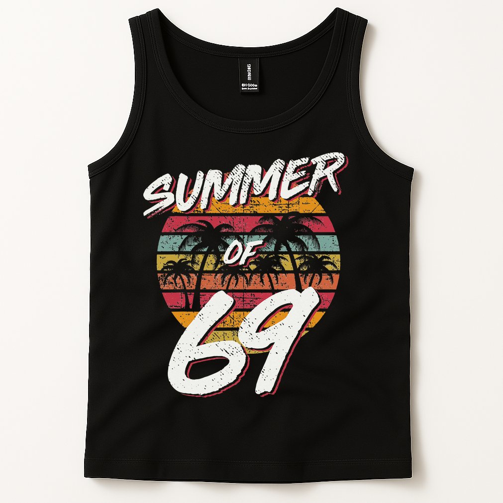 50th Birthday Summer of 69 Gift Mom Daddy Tank Top