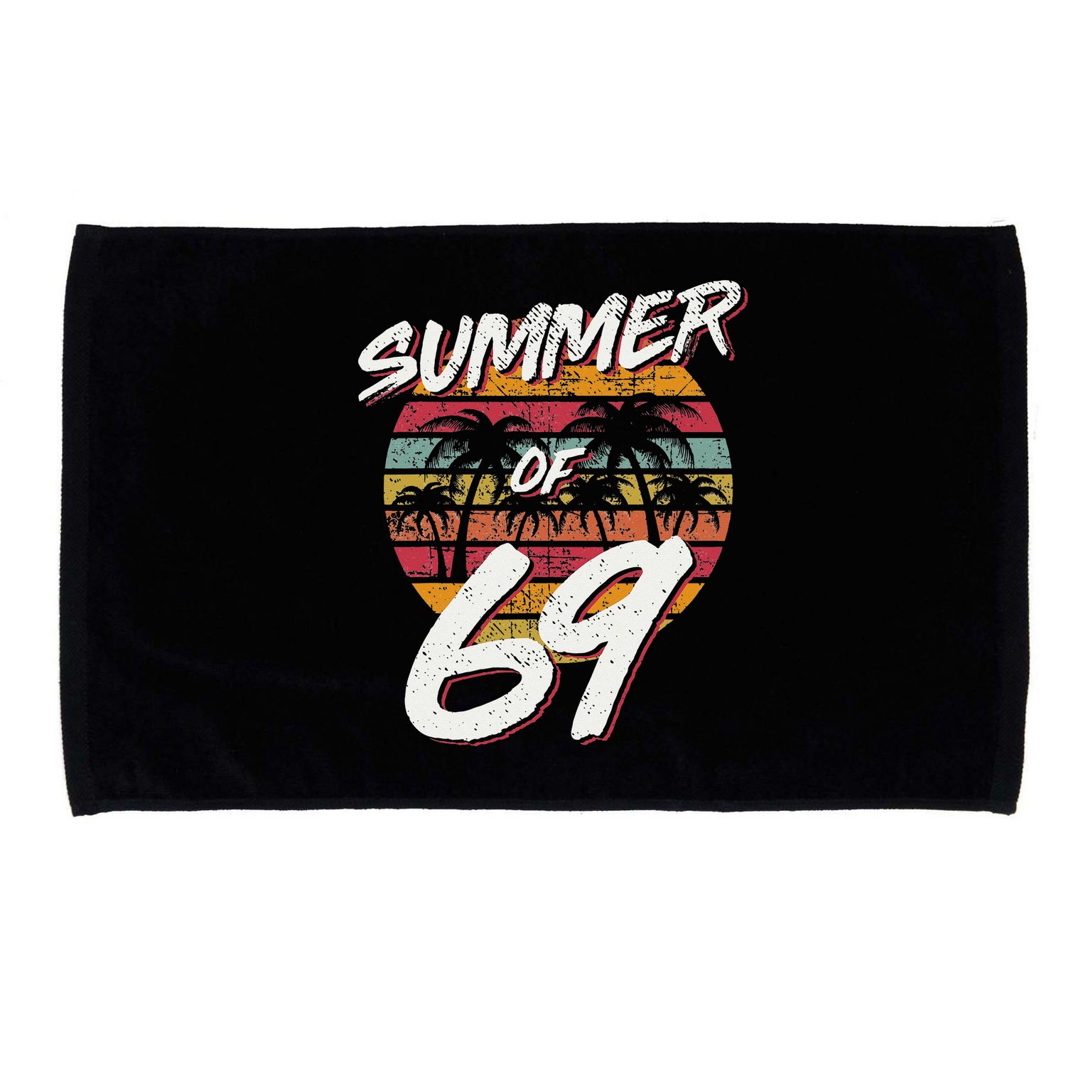50th Birthday Summer of 69 Gift Mom Daddy Microfiber Hand Towel