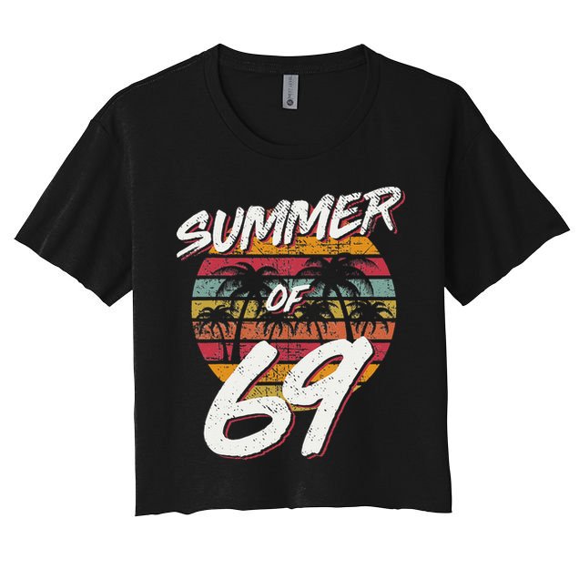 50th Birthday Summer of 69 Gift Mom Daddy Crop Top