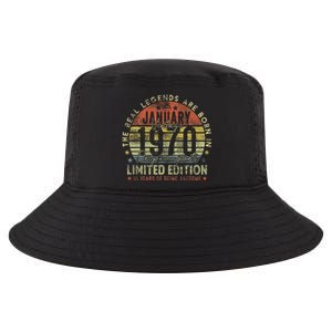 55th Birthday The Real Legends January 1970 55 Years Old Cool Comfort Performance Bucket Hat