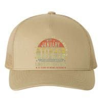 55th Birthday The Real Legends January 1970 55 Years Old Yupoong Adult 5-Panel Trucker Hat