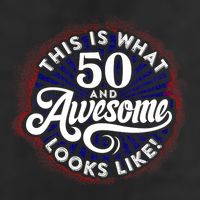 50th Birthday This Is What 50 And Awesome Looks Like 1971 7 Panel Mesh Trucker Snapback Hat