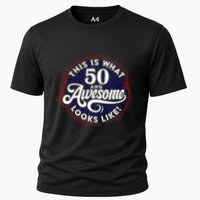 50th Birthday This Is What 50 And Awesome Looks Like 1971 Cooling Performance Crew T-Shirt