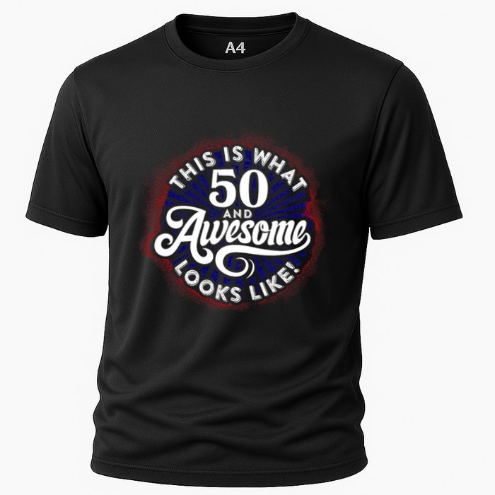 50th Birthday This Is What 50 And Awesome Looks Like 1971 Cooling Performance Crew T-Shirt