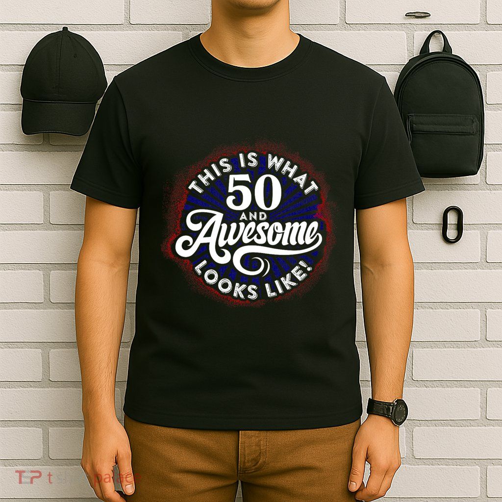 50th Birthday This Is What 50 And Awesome Looks Like 1971 T-Shirt