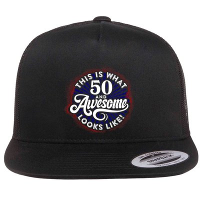 50th Birthday This Is What 50 And Awesome Looks Like 1971 Flatbill Hat