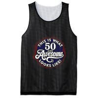 50th Birthday This Is What 50 And Awesome Looks Like 1971 Mesh Reversible Basketball Jersey Tank