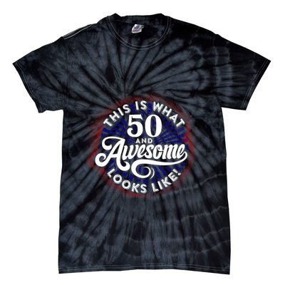 50th Birthday This Is What 50 And Awesome Looks Like 1971 Tie-Dye T-Shirt