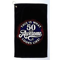 50th Birthday This Is What 50 And Awesome Looks Like 1971 Golf Towel