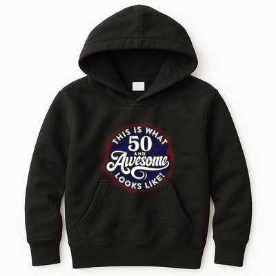 50th Birthday This Is What 50 And Awesome Looks Like 1971 Kids Hoodie