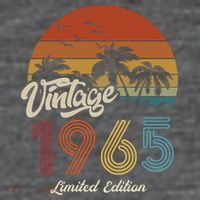 58th Birthday Vintage Limited Edition 1965 Button