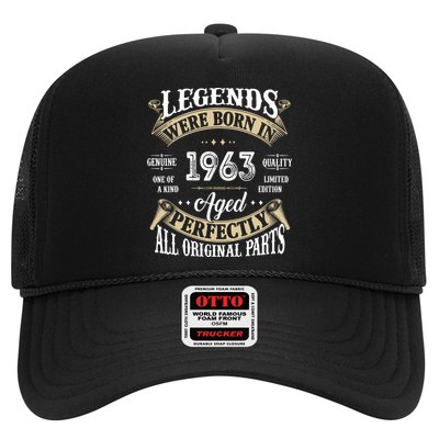 59st Birthday Vintage Legends Born In 1963 Trucker Hat